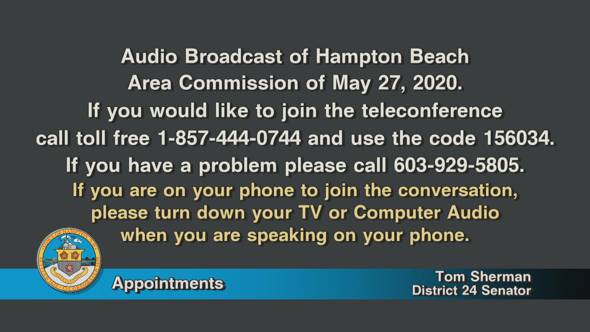 Thumbnail image for Hampton Beach Area Commission, May 28, 2020