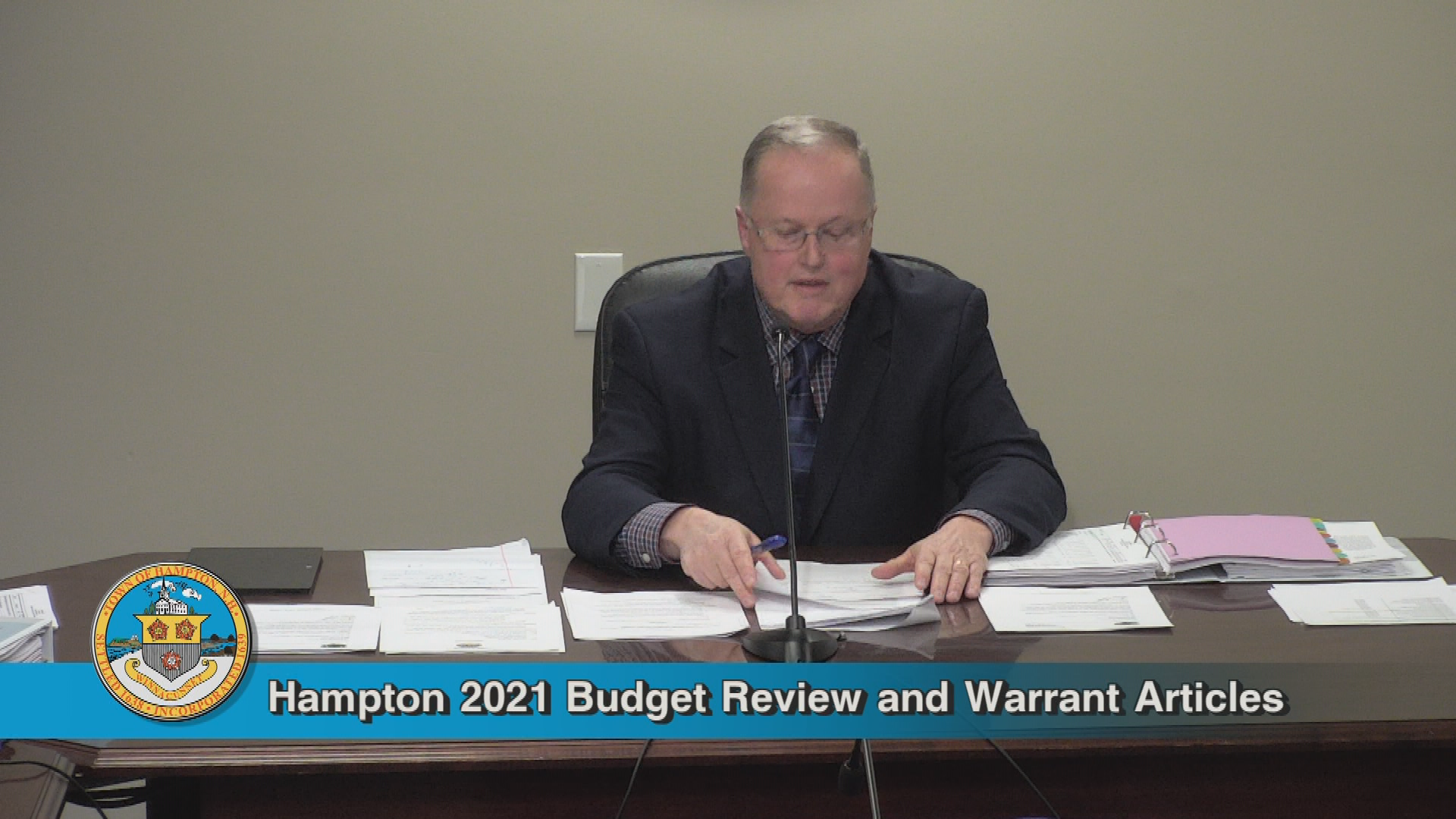 Thumbnail image for Budget Committee, January 5, 2021