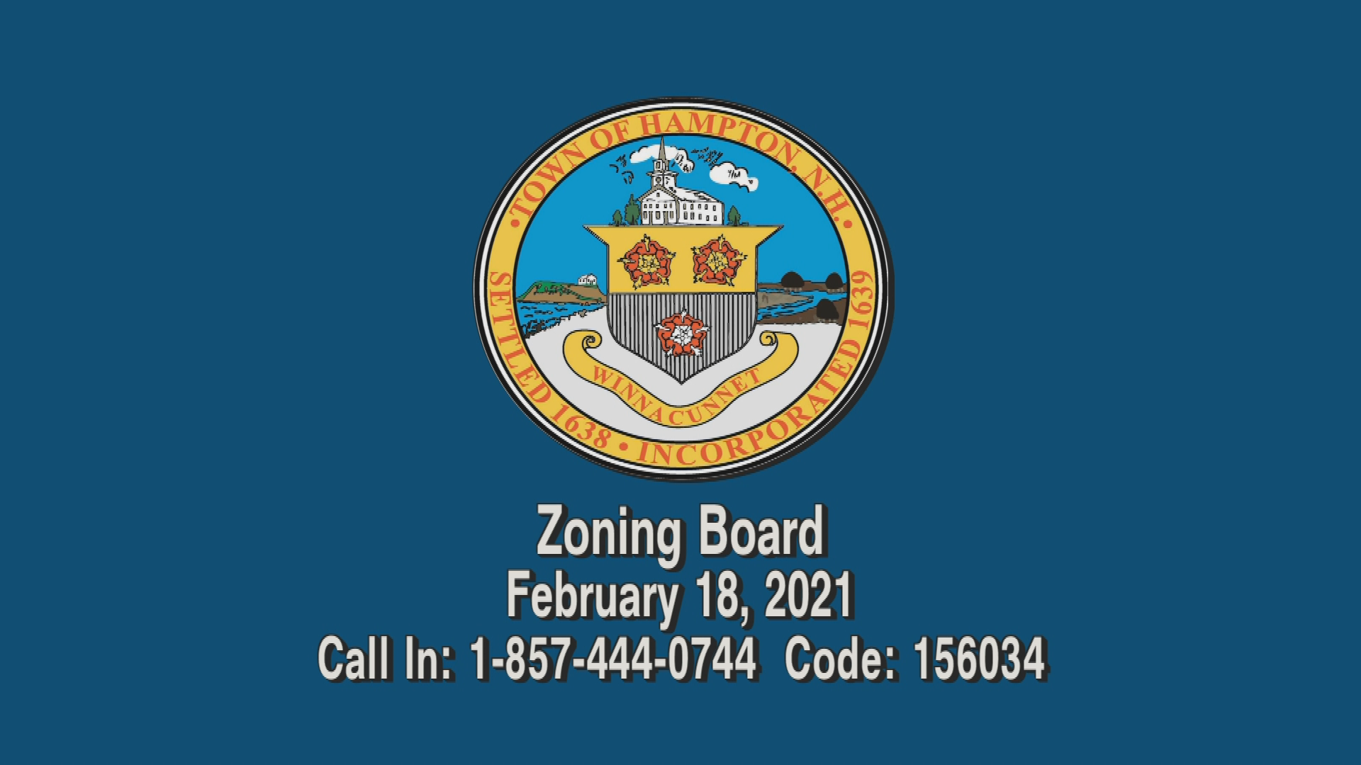Thumbnail image for Zoning Board, February 18, 2021