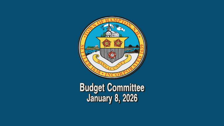 Thumbnail image for Budget Committee, January 8, 2026