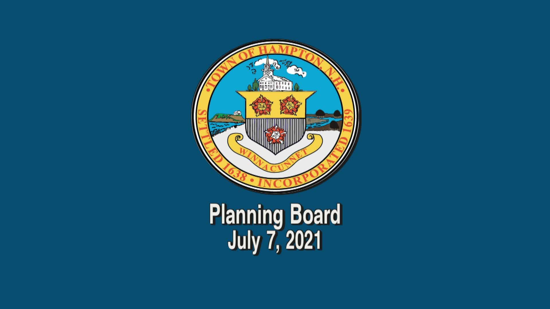 Thumbnail image for Planning Board, July 7, 2021