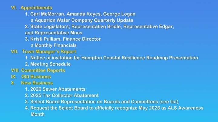 Thumbnail image for Board of Selectmen March 23, 2026