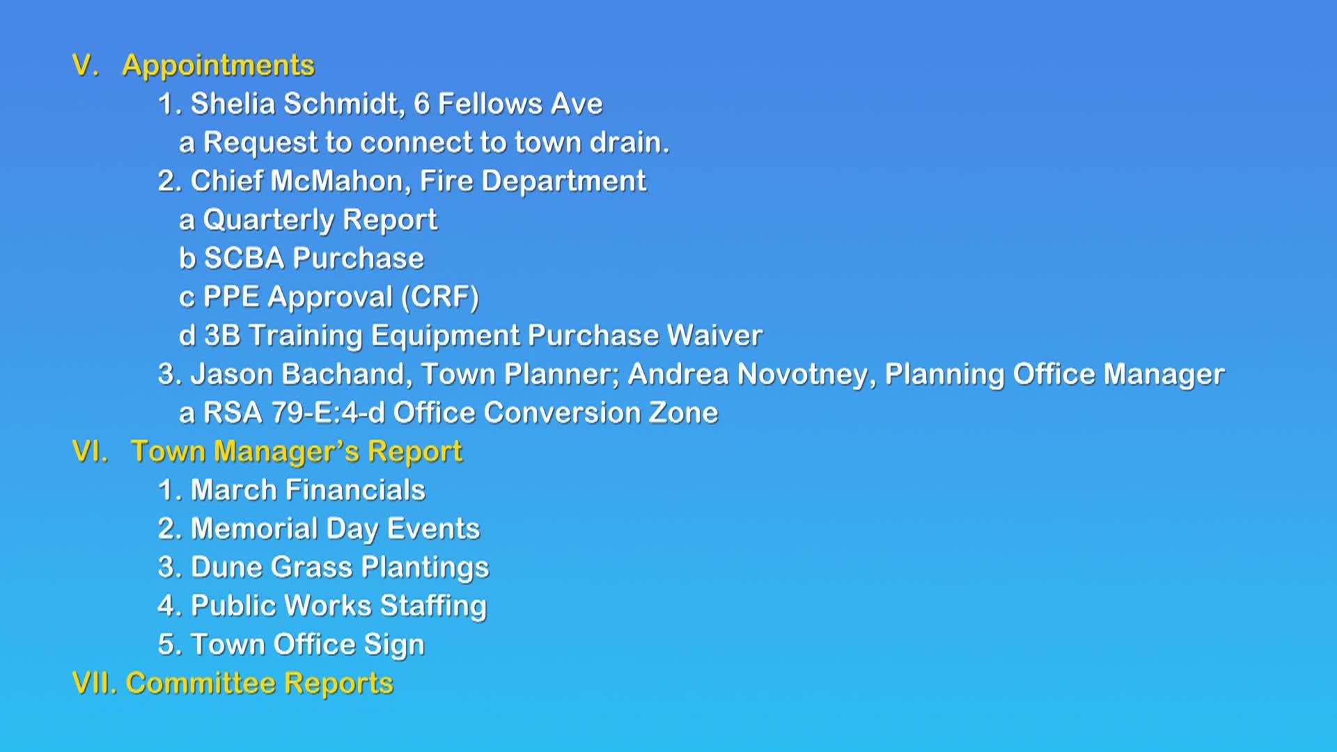 Thumbnail image for Board of Selectmen April 27, 2026