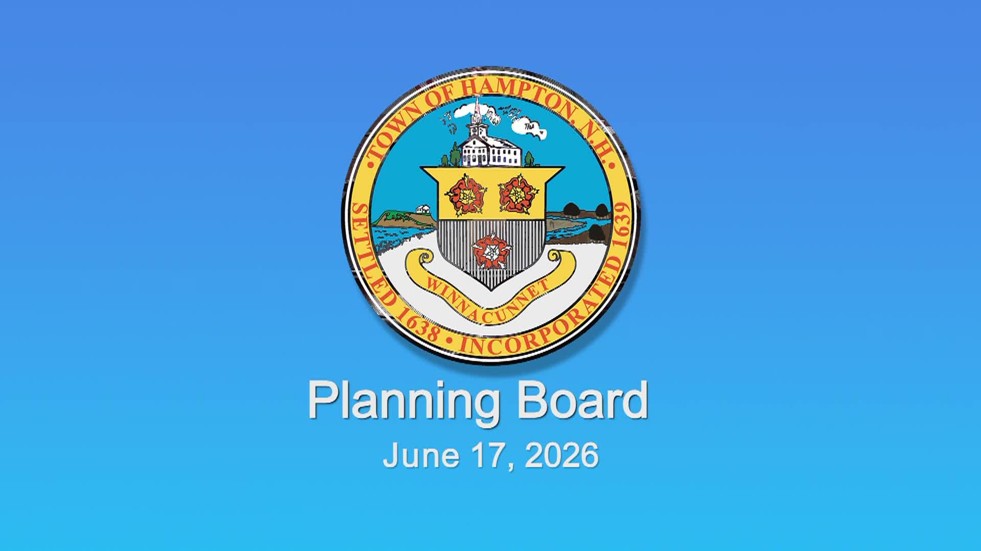 Thumbnail image for Planning Board June 17, 2026