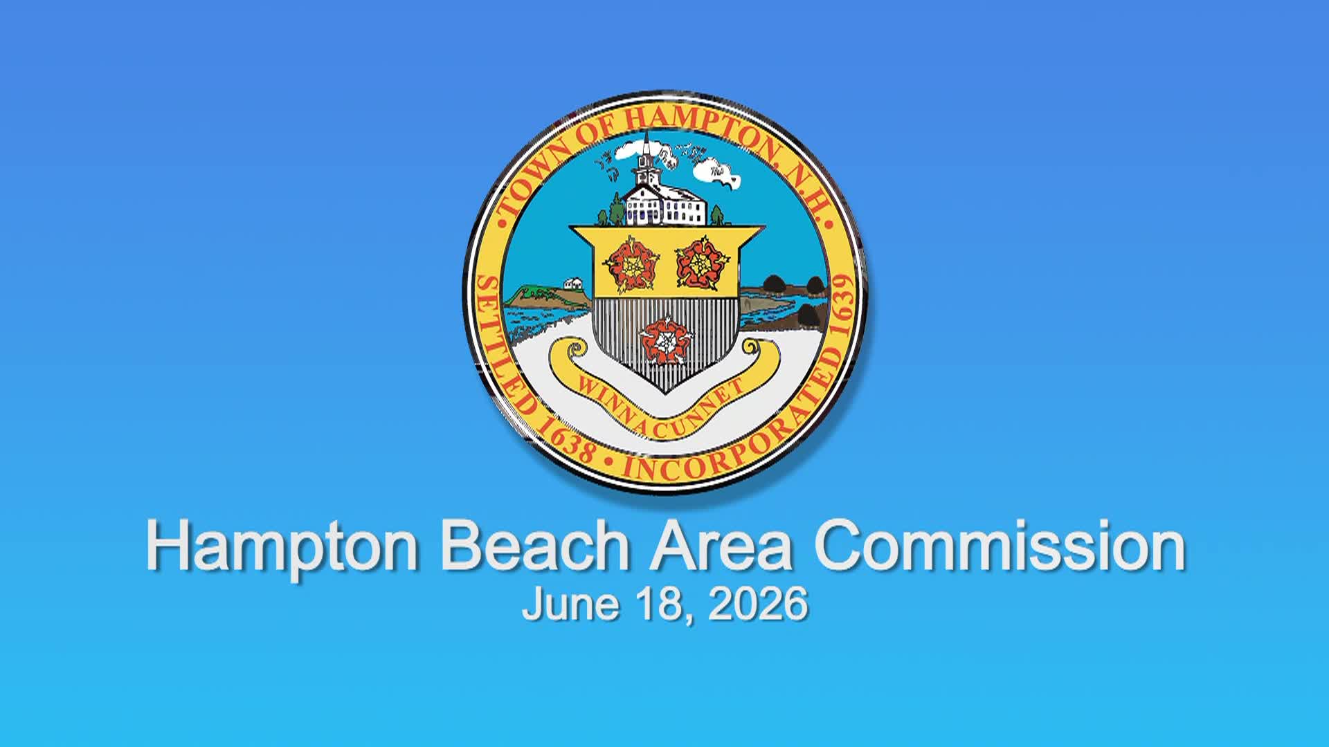 Thumbnail image for Hampton Beach Area Commission, June 18, 2026