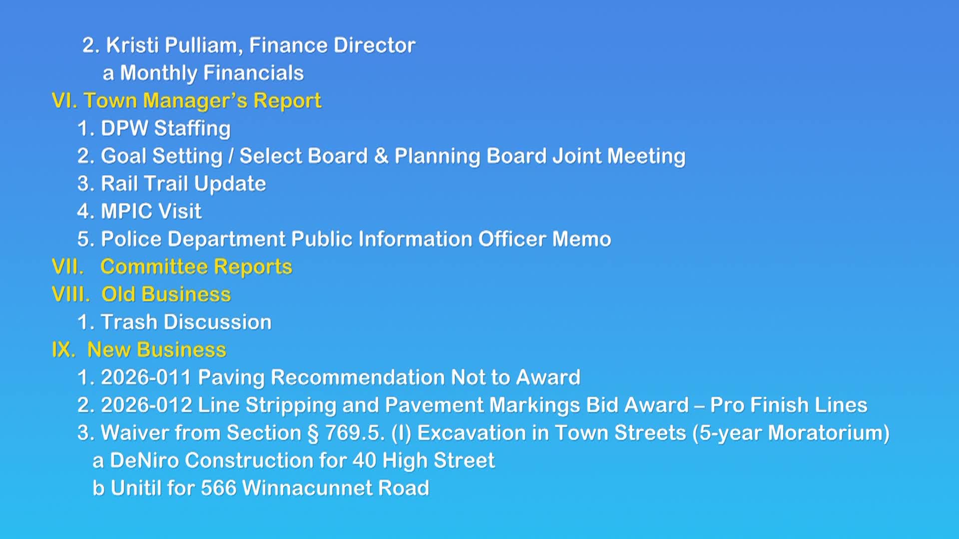 Thumbnail image for Board of Selectmen June 22, 2026