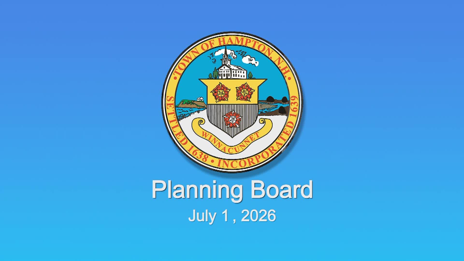 Thumbnail image for Planning Board July 1, 2026