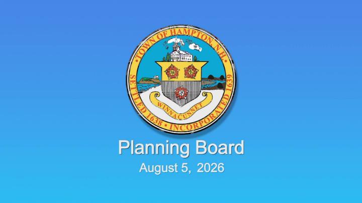 Thumbnail image for Planning Board August 5, 2026