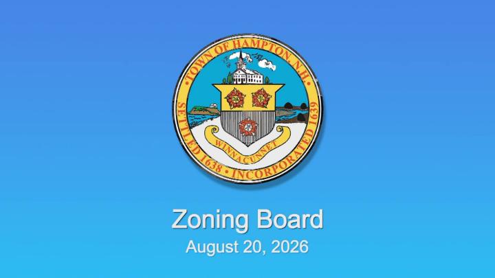 Thumbnail image for Zoning Board, August 20, 2026