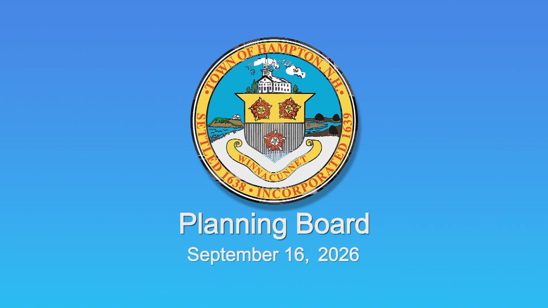 Thumbnail image for Planning Board September 16, 2026