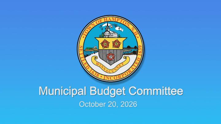 Thumbnail image for Budget Committee, October 20, 2026