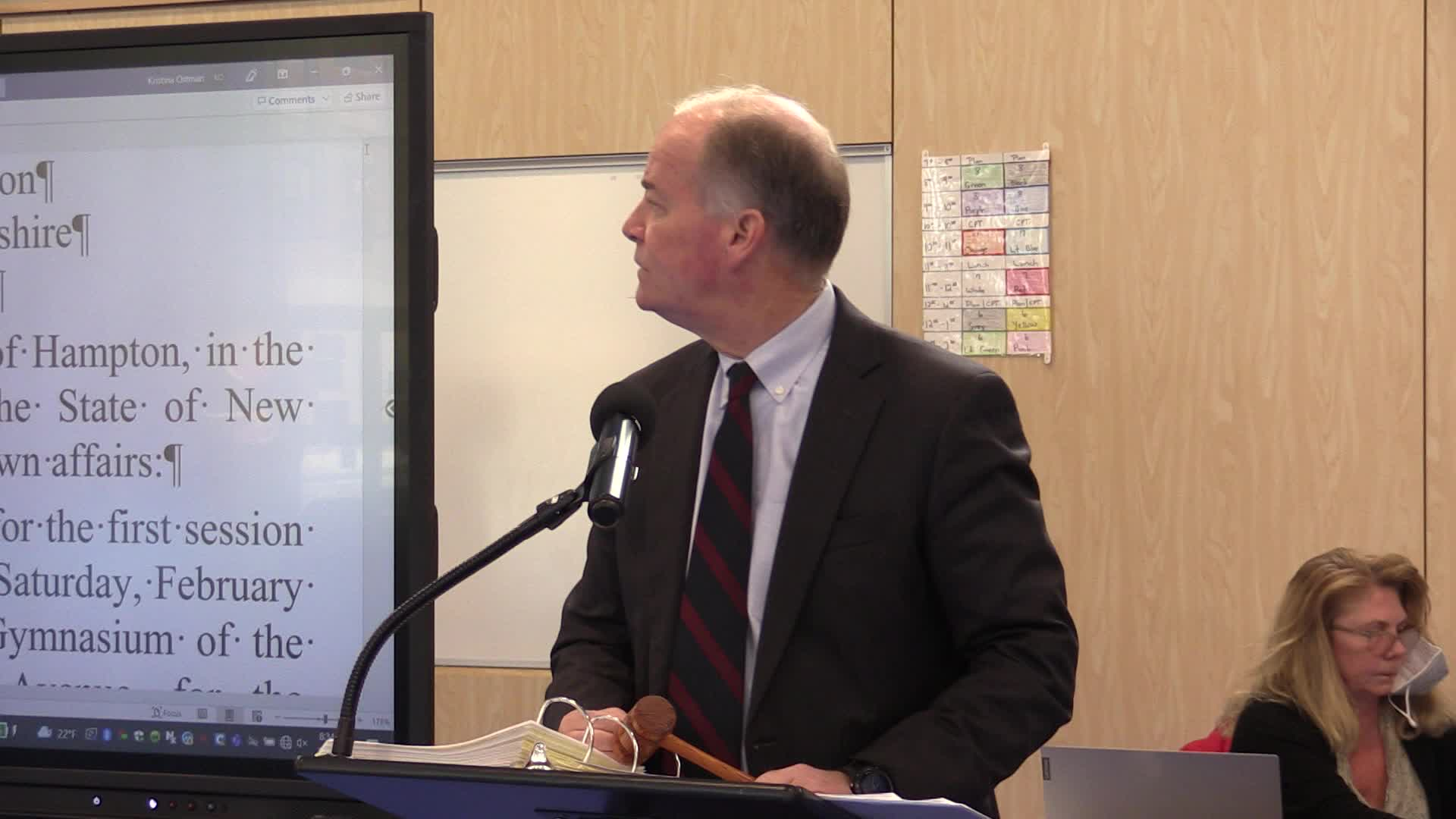 Thumbnail image for Town of Hampton Deliberative, February 5, 2022