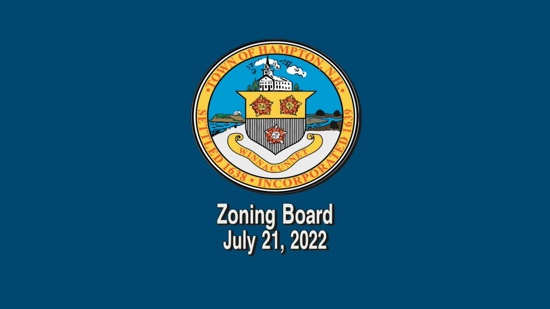 Thumbnail image for Zoning Board, July 21, 2022