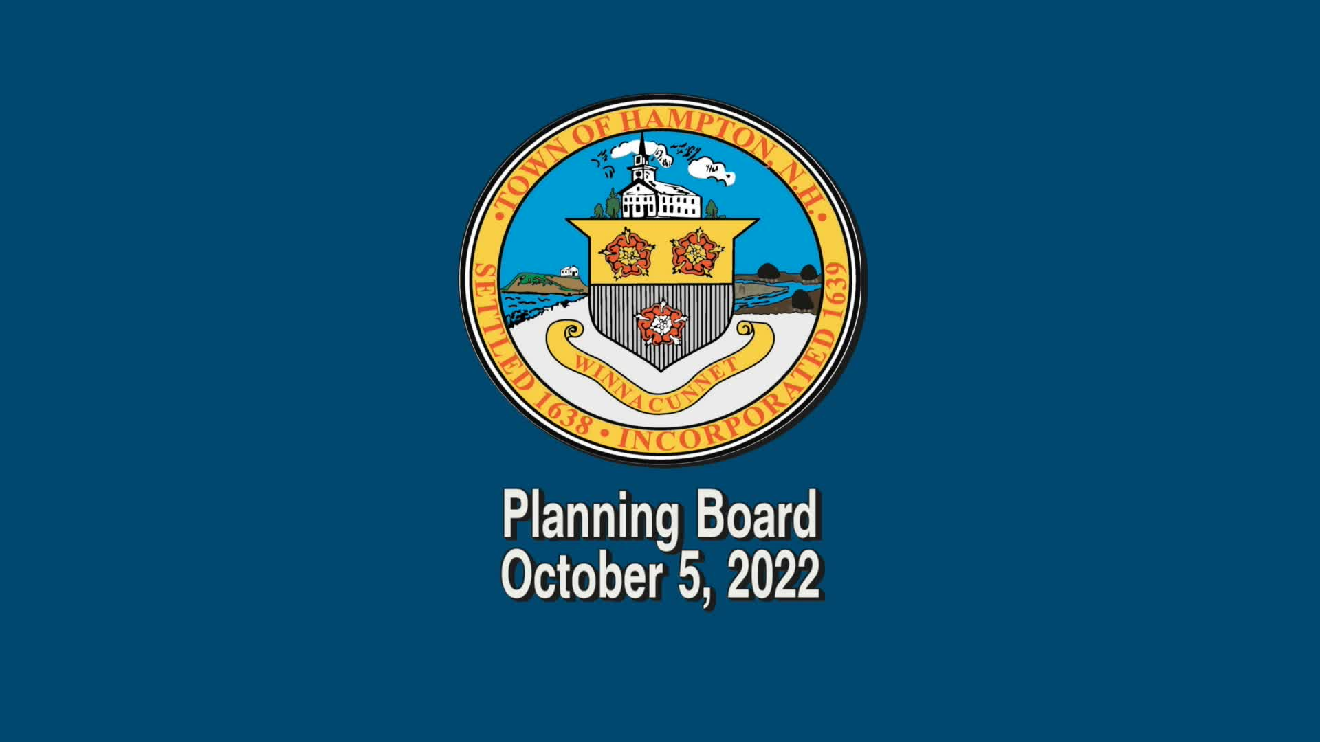 Thumbnail image for Planning Board, October 5, 2022