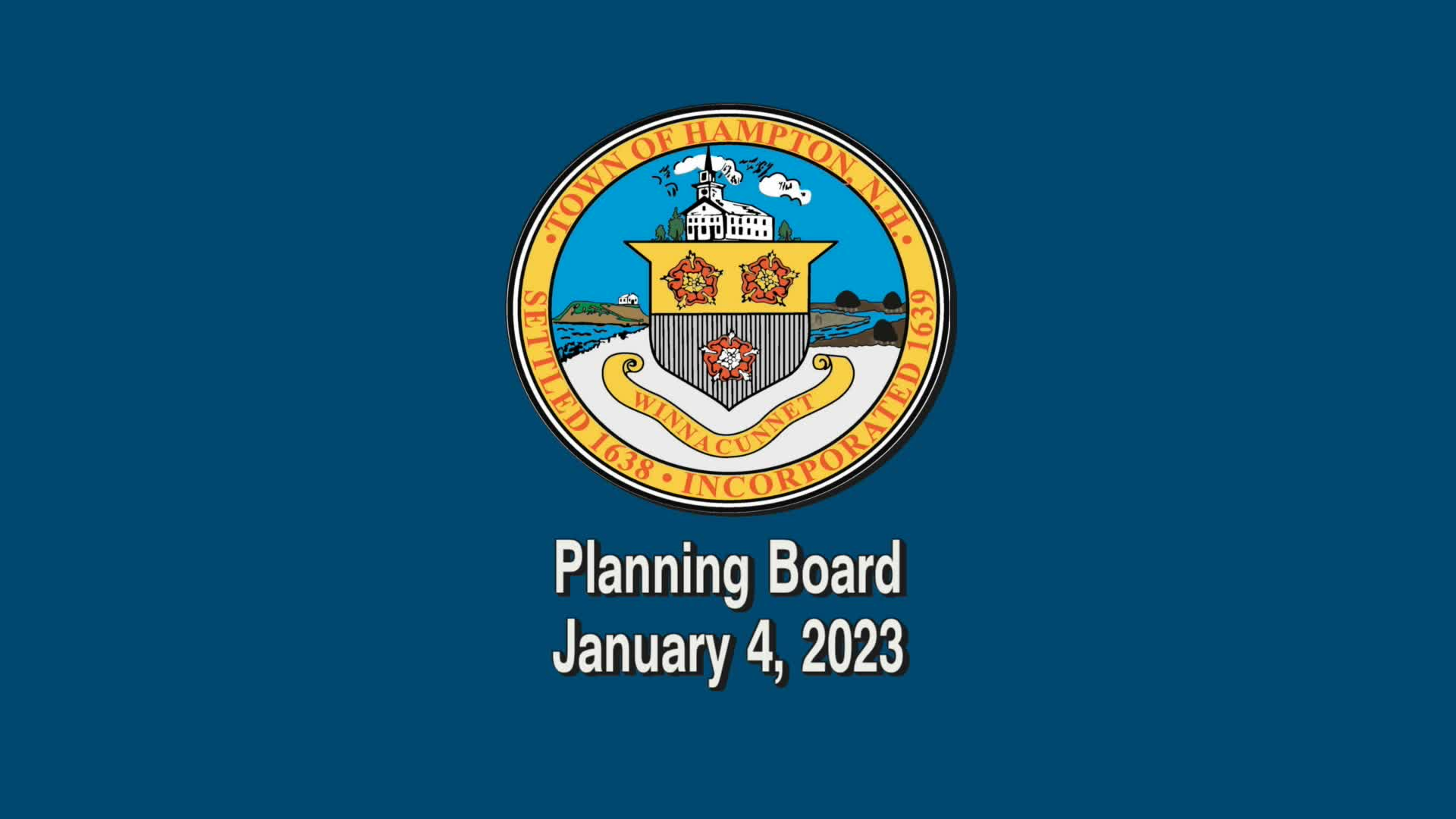 Thumbnail image for Planning Board, January 4, 2023