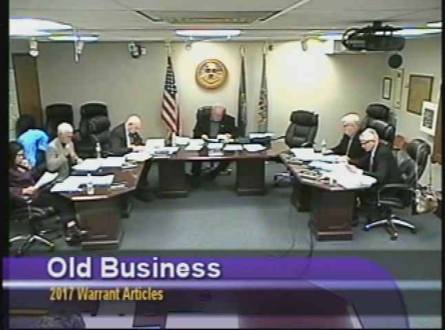 Thumbnail image for Board of Selectmen, January 23, 2017