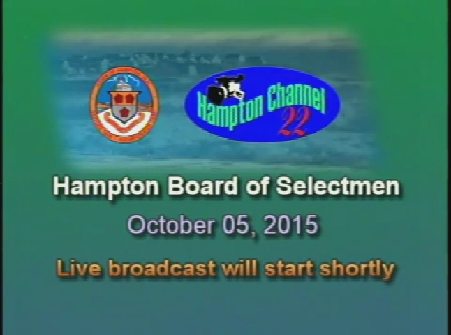Thumbnail image for Board of Selectmen, October 5, 2015