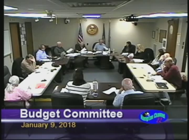 Thumbnail image for Budget Committee, January 9, 2018