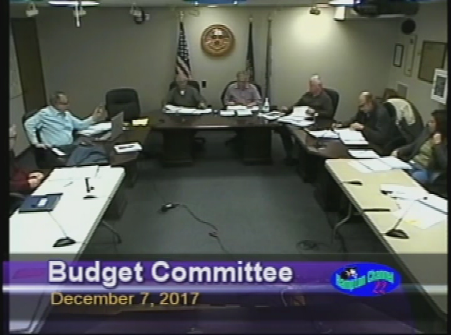 Thumbnail image for Budget Committee, December 7, 2017