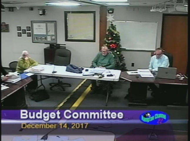 Thumbnail image for Budget Committee, December 14, 2017