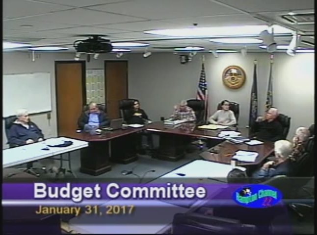 Thumbnail image for Budget Committee, January 31, 2017