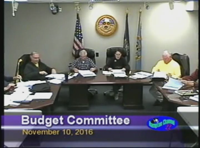 Thumbnail image for Budget Committee, November 10, 2016
