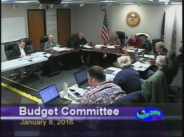 Thumbnail image for Budget Committee, August 1, 2016