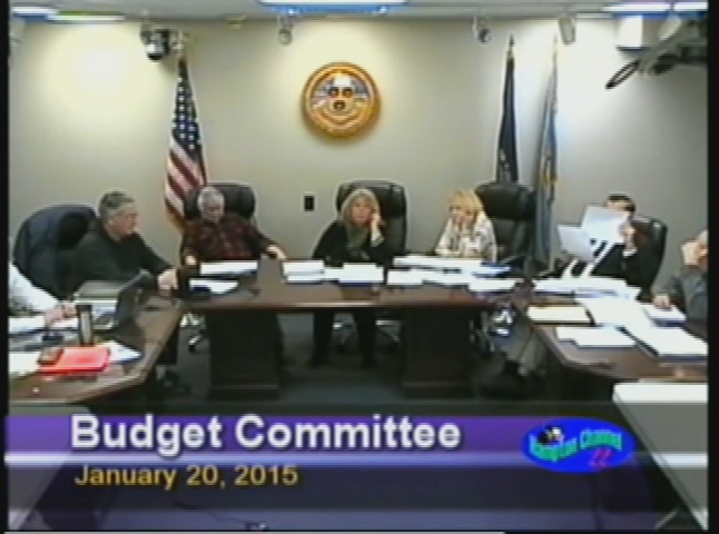 Thumbnail image for Budget Committee, January 20, 2015