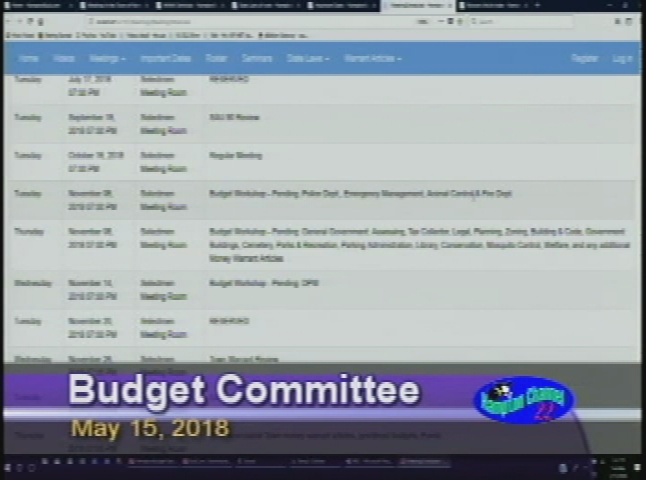 Thumbnail image for Budget Committee, May 15, 2018