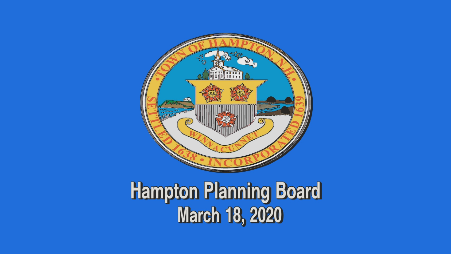 Thumbnail image for Planning Board, March 18, 2020